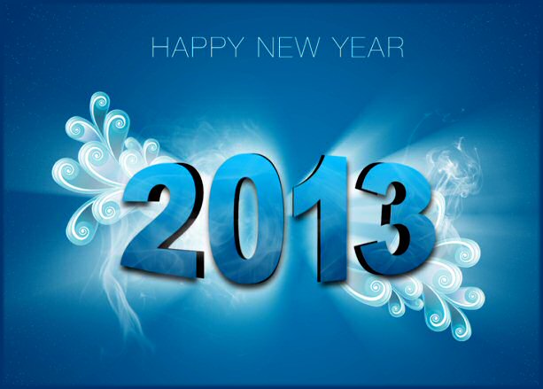 Abstract-Blue-Happy-New-Year-2013